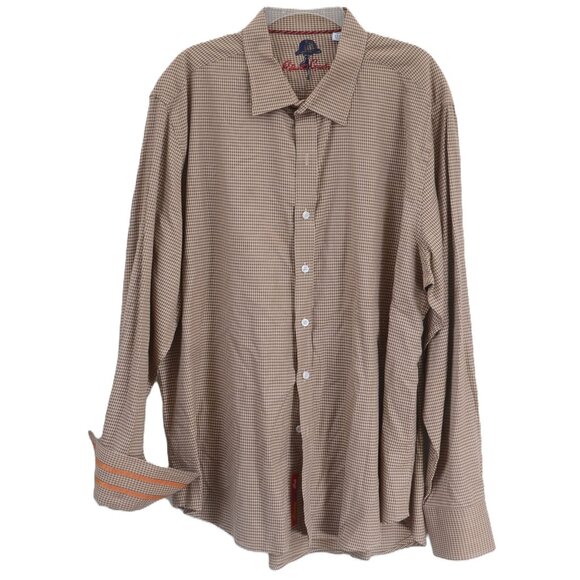 Robert Graham Men's Big & Tall 2XL Flip Cuff Long Sleeve Button Shirt - Picture 1 of 9